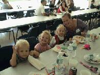 Kari, Aron And Me Having Hotdogs