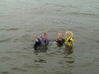 Even Bestemor Is In The Water...